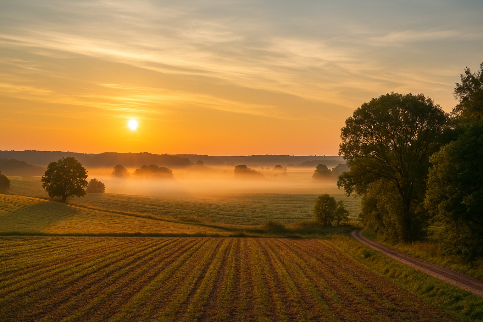 Svenskt landskap i morgonljus – symbol för framtidstro