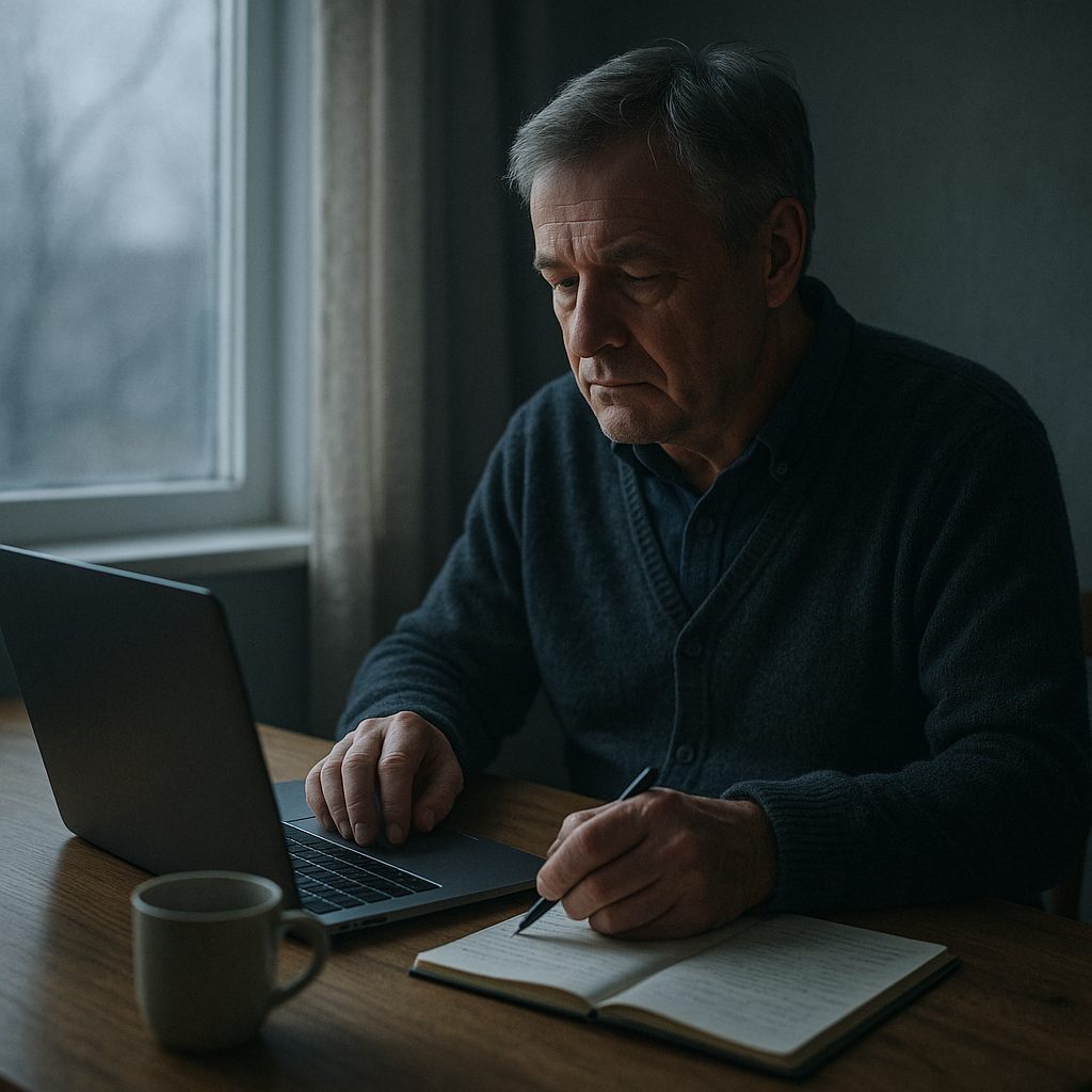 Person som blickar framåt – symbol för nystart efter 50