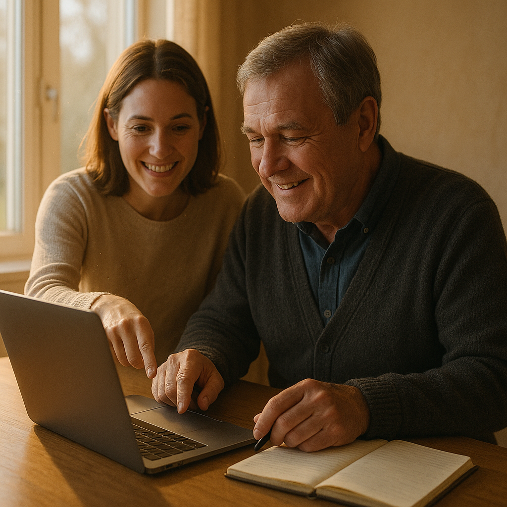 Grupp av människor som samarbetar med AI-verktyg